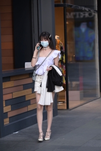 【精选街拍】Vol.2908 清新白色牛仔裙 [101P-2.07GB]