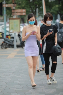 【精选街拍】Vol.1978 吊带紫裙好身材 [116P-267MB]