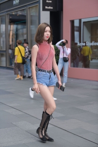 【精选街拍】Vol.2735 青春靓丽网靴短裤 [83P-1.00GB]