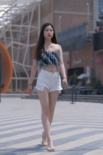 【精选街拍】Vol.1942 一始街拍作品 - 白色热裤 [770P-2.18GB]